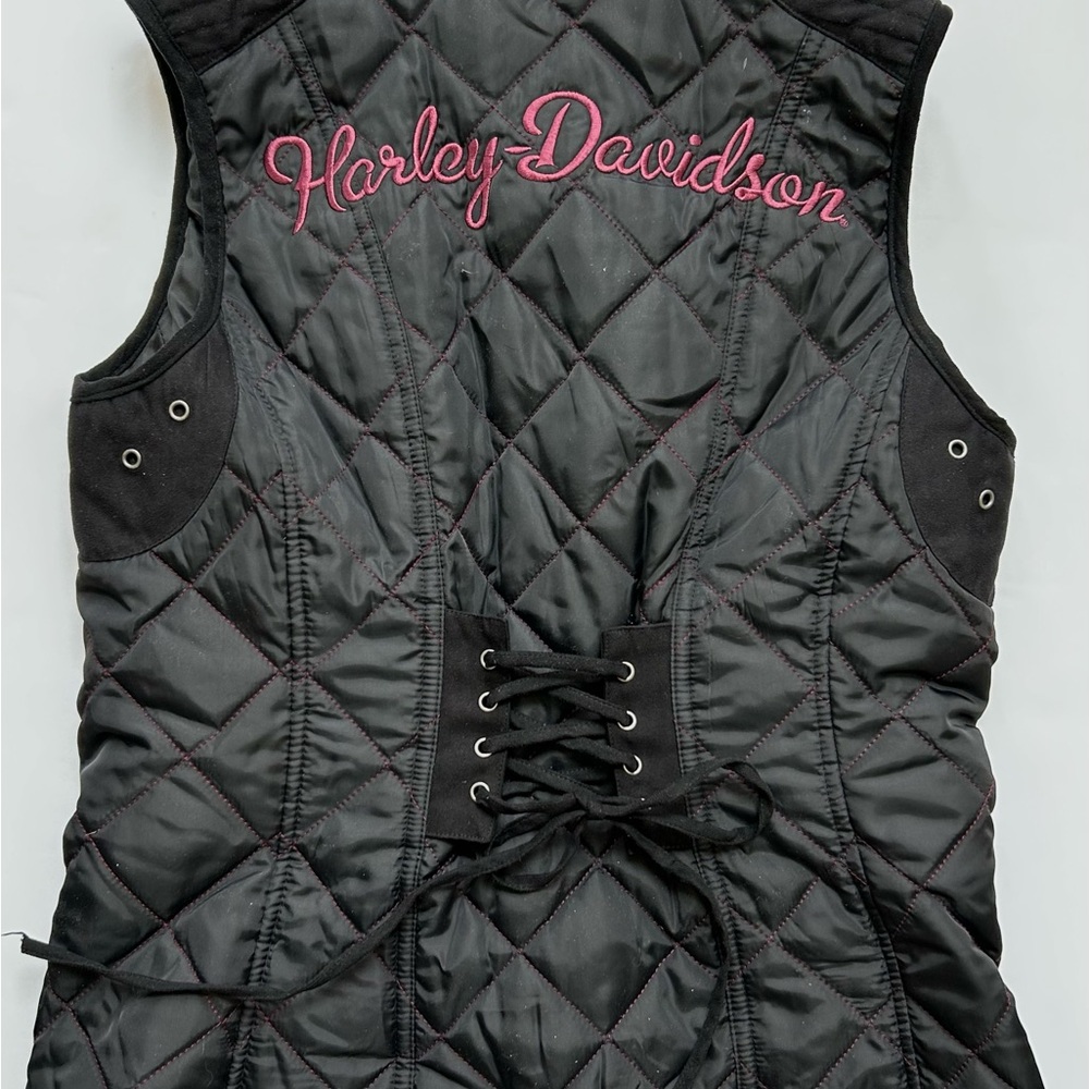 Harley-Davidson Black Quilted Vest with Logo